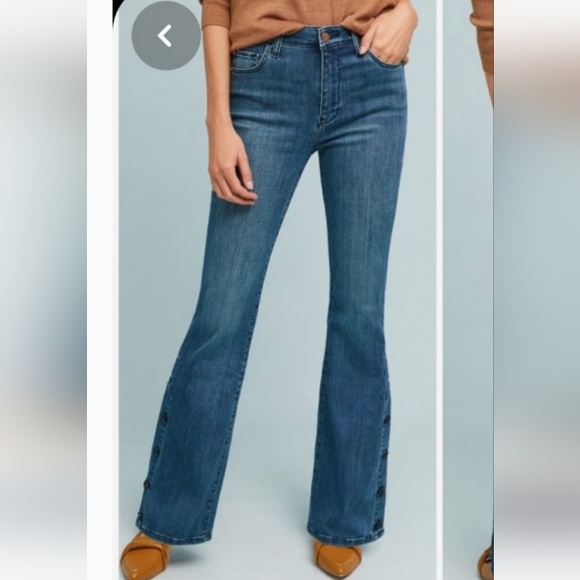 High Rise Button Detail Bootcut Jeans 🪞 - Picture 2 of 10